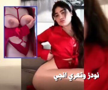 سكس انجي خوري بالأحمر المثير تفرك كسها الوردي بالهزاز وتتمحن